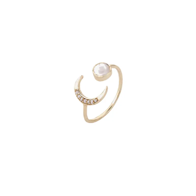 Ivory Sun Moon Ring sold by The Jewelry Edit