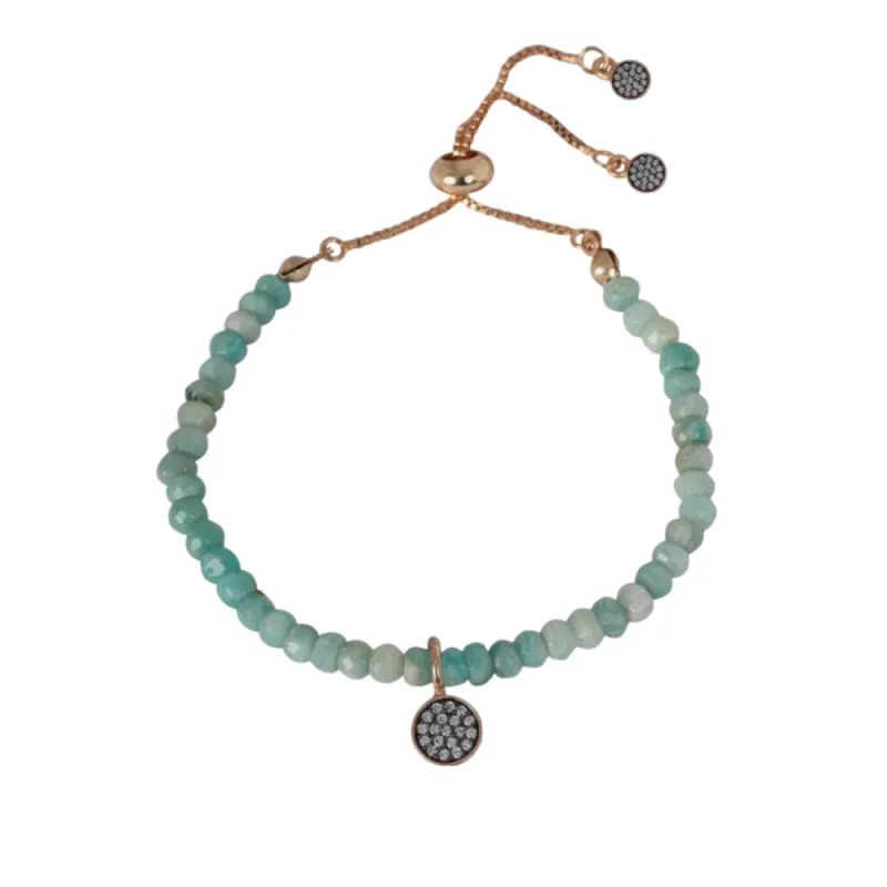 Amazonite Charm Bracelet sold by The Jewelry Edit