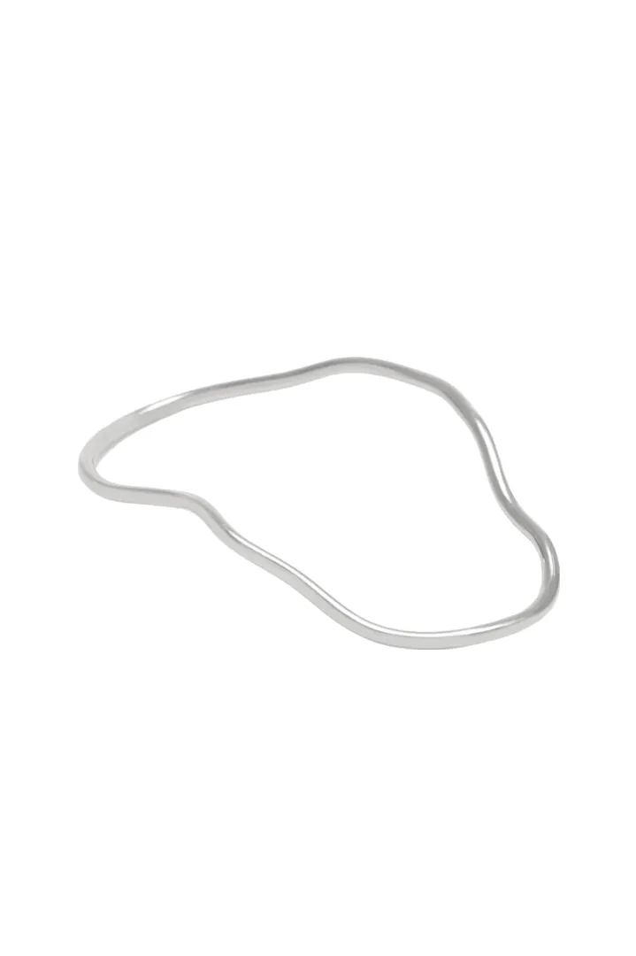 Aalto Outline Bangle - Sterling Silver sold by The Jewelry Edit