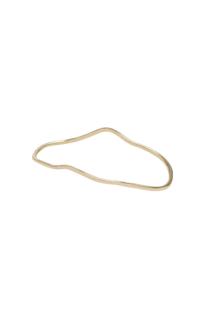 Aalto Outline Bangle - Gold sold by The Jewelry Edit