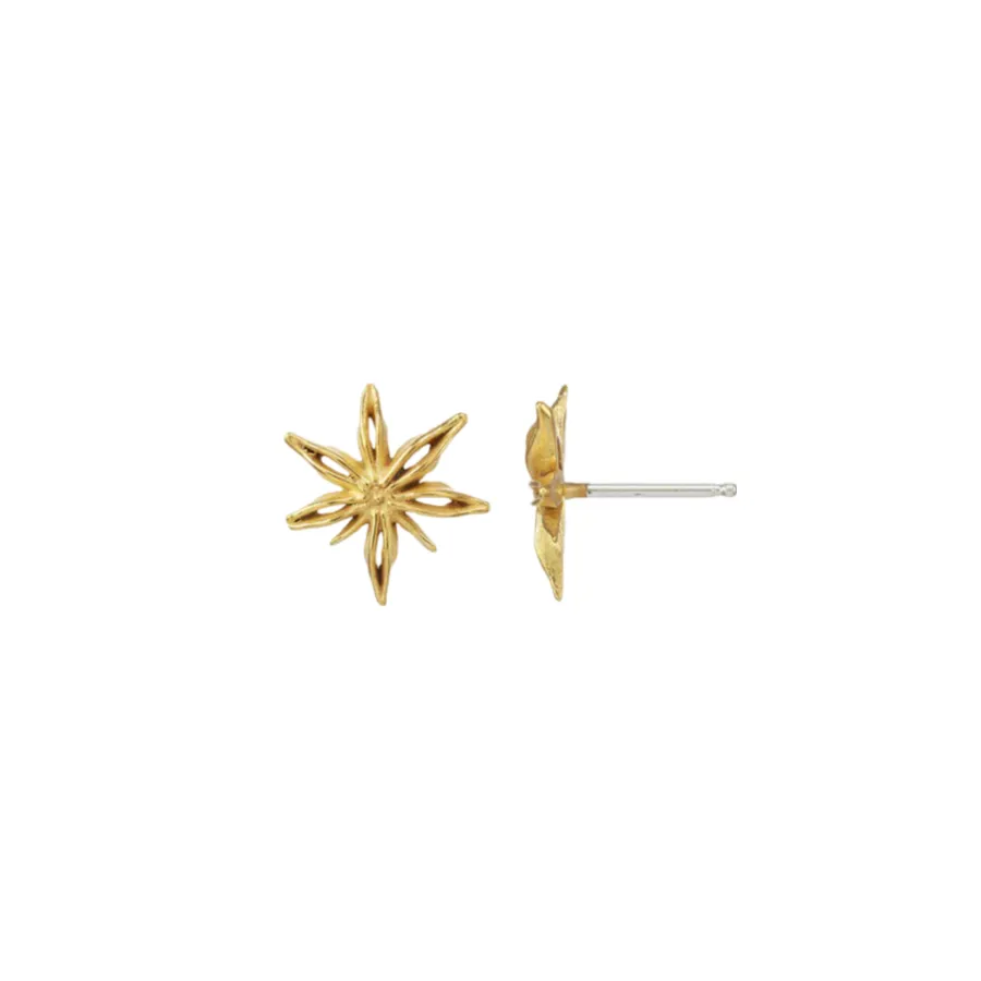 Mini Star Anise Posts sold by The Jewelry Edit