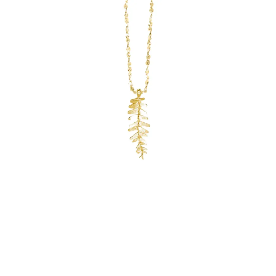 Kaimana Leaf Necklace sold by The Jewelry Edit