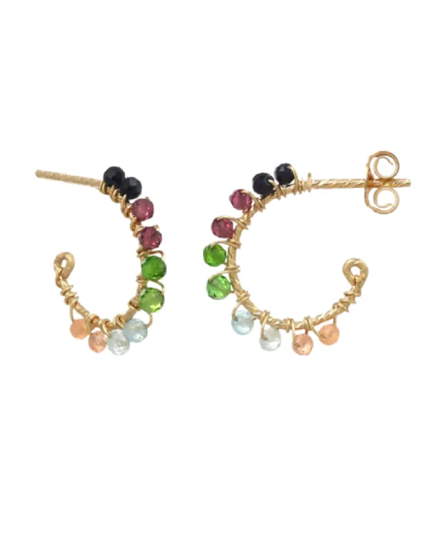 Sadie Gemstones Earrings sold by The Jewelry Edit