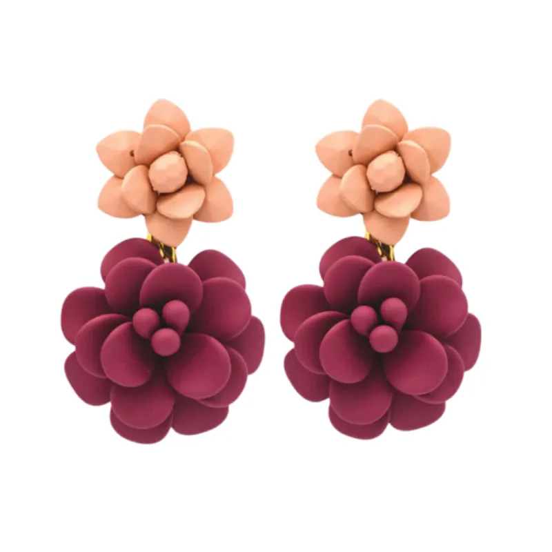 Ibisco Pink and Cherry Earrings sold by The Jewelry Edit