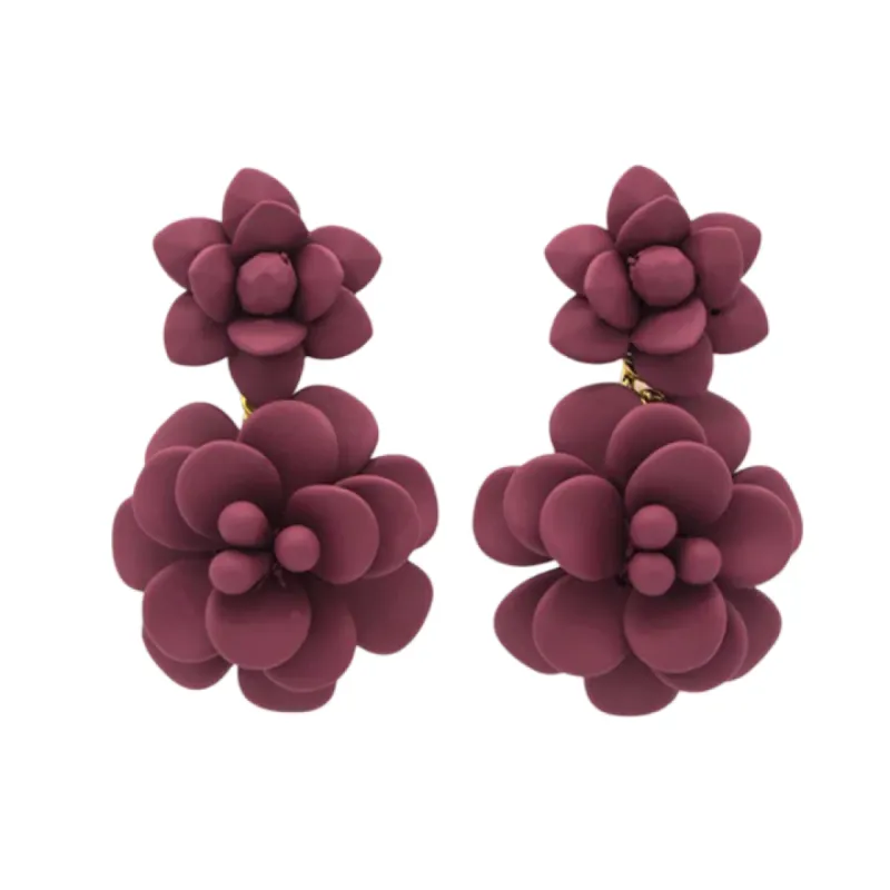 Ibisco Cherry Floral Earrings sold by The Jewelry Edit