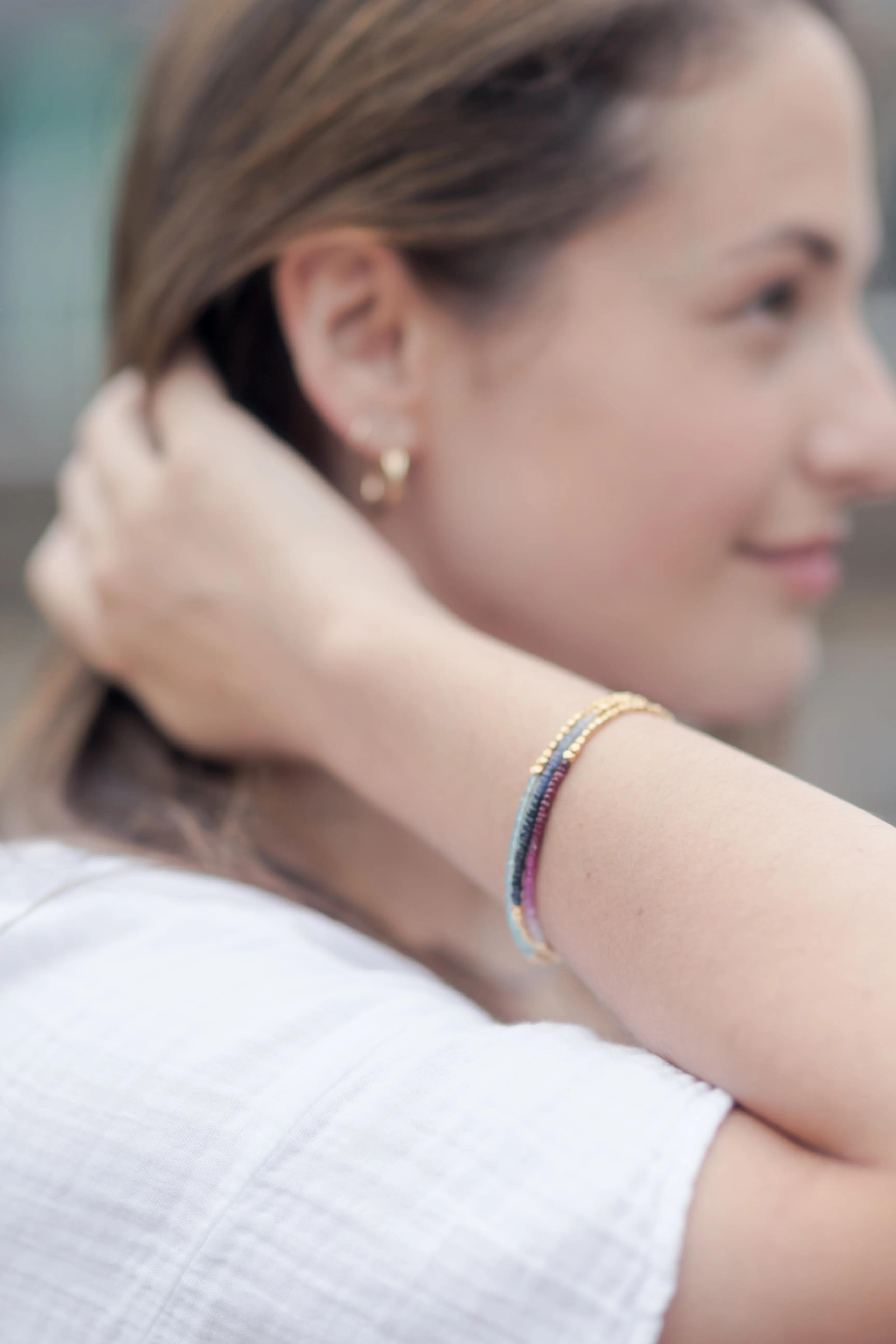 Gemstone Rondelle Fade Bracelet sold by The Jewelry Edit product image thumbnail 4