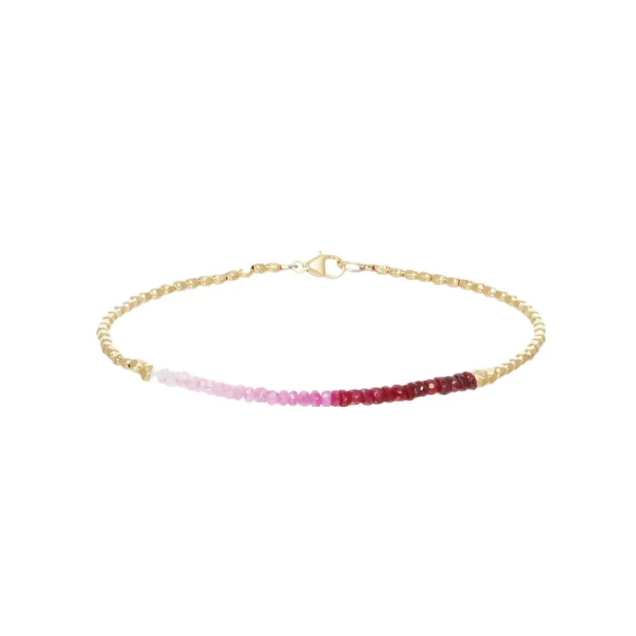 Gemstone Rondelle Fade Bracelet sold by The Jewelry Edit