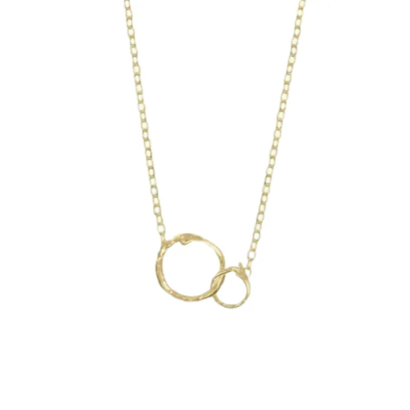 Small Interlocking Branches Circles Necklace sold by The Jewelry Edit
