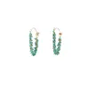 Gemstones Fringe Hoop Earrings sold by The Jewelry Edit