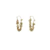 Gemstones Fringe Hoop Earrings sold by The Jewelry Edit