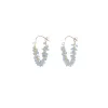 Gemstones Fringe Hoop Earrings sold by The Jewelry Edit