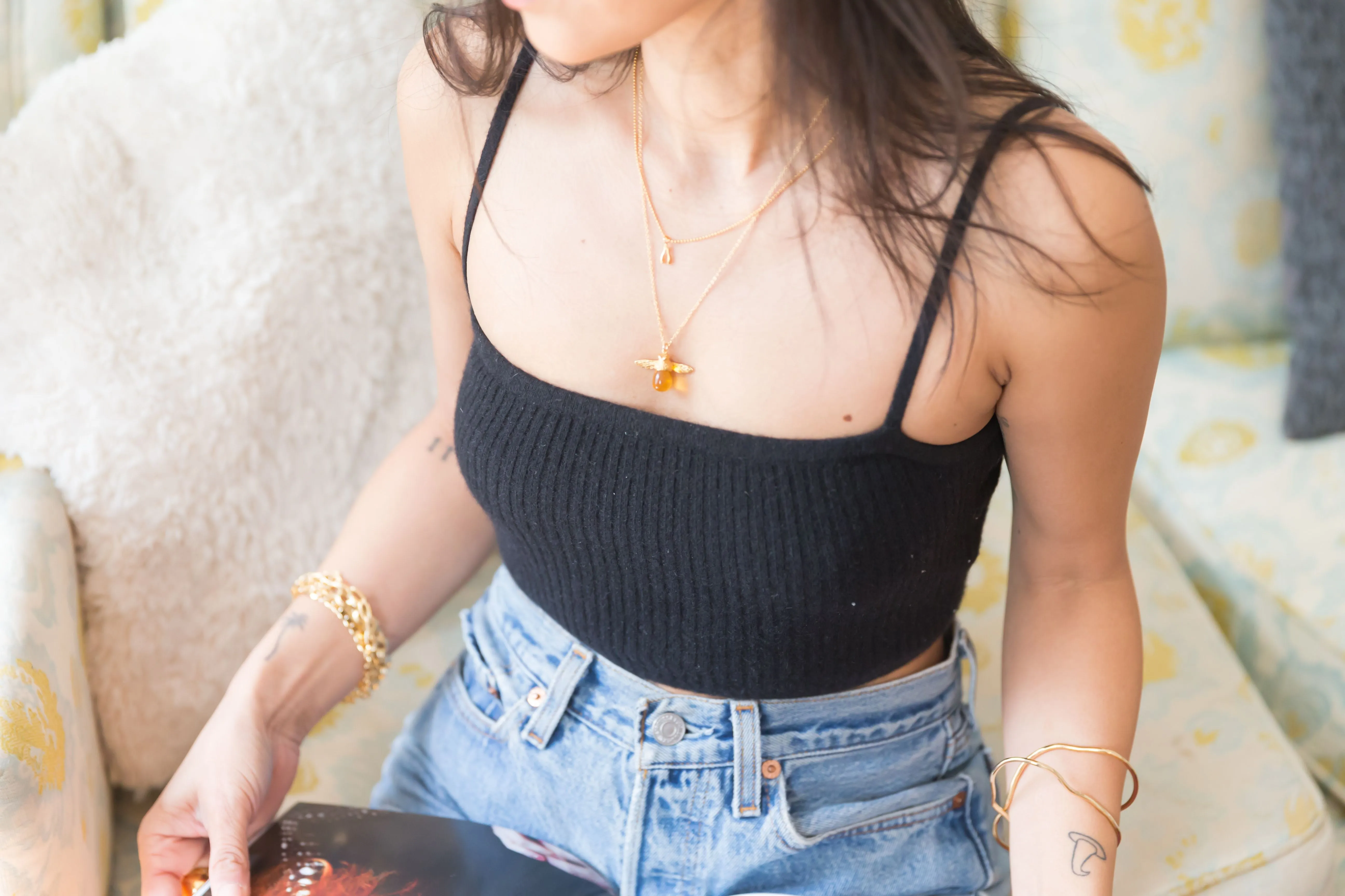 Bee Gemstone Necklace sold by The Jewelry Edit product image thumbnail 2