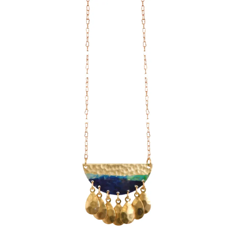 Issoria Brass Necklace made by The Jewelry Edit