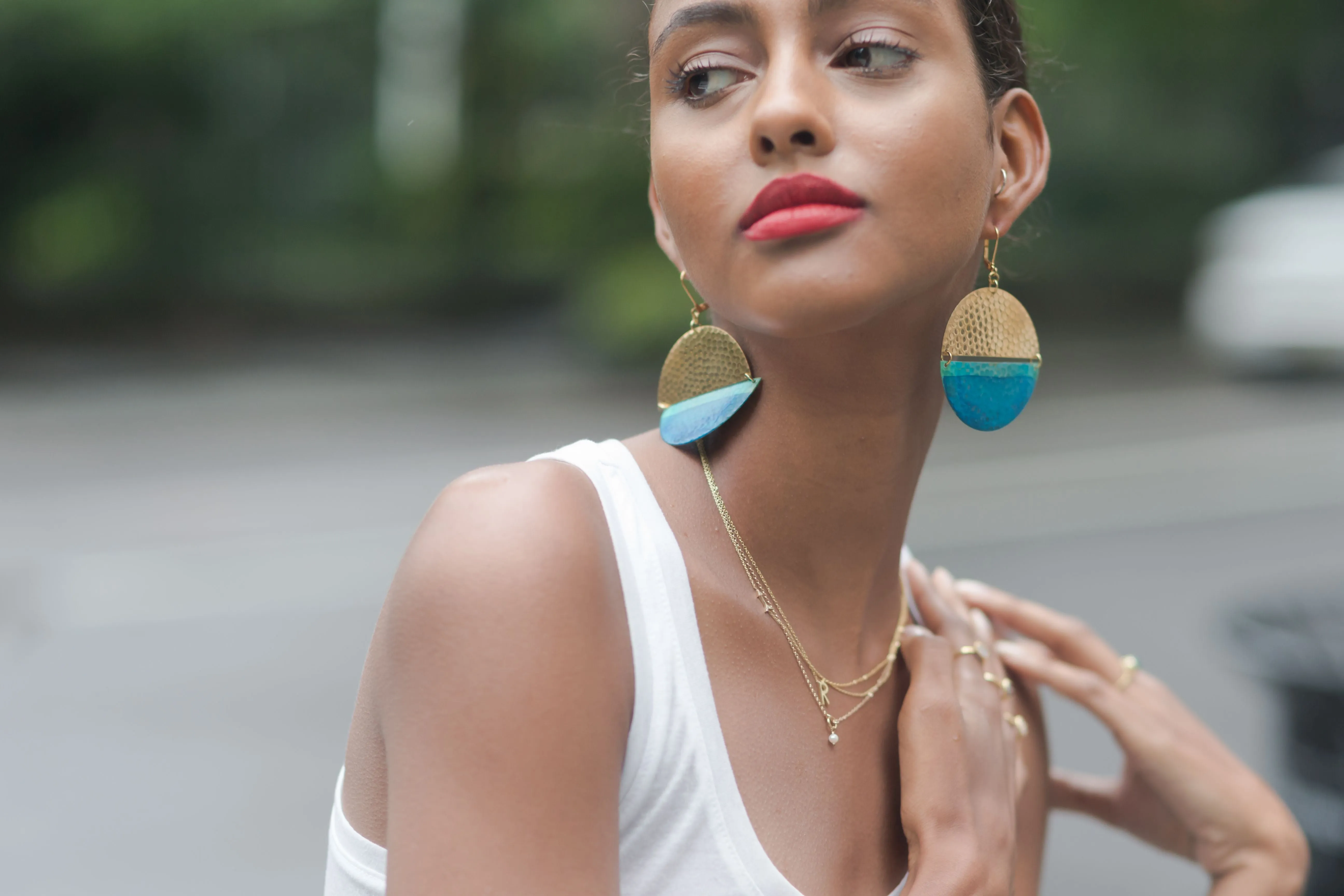 Disc-shaped Issoria Earrings sold by The Jewelry Edit product image thumbnail 2