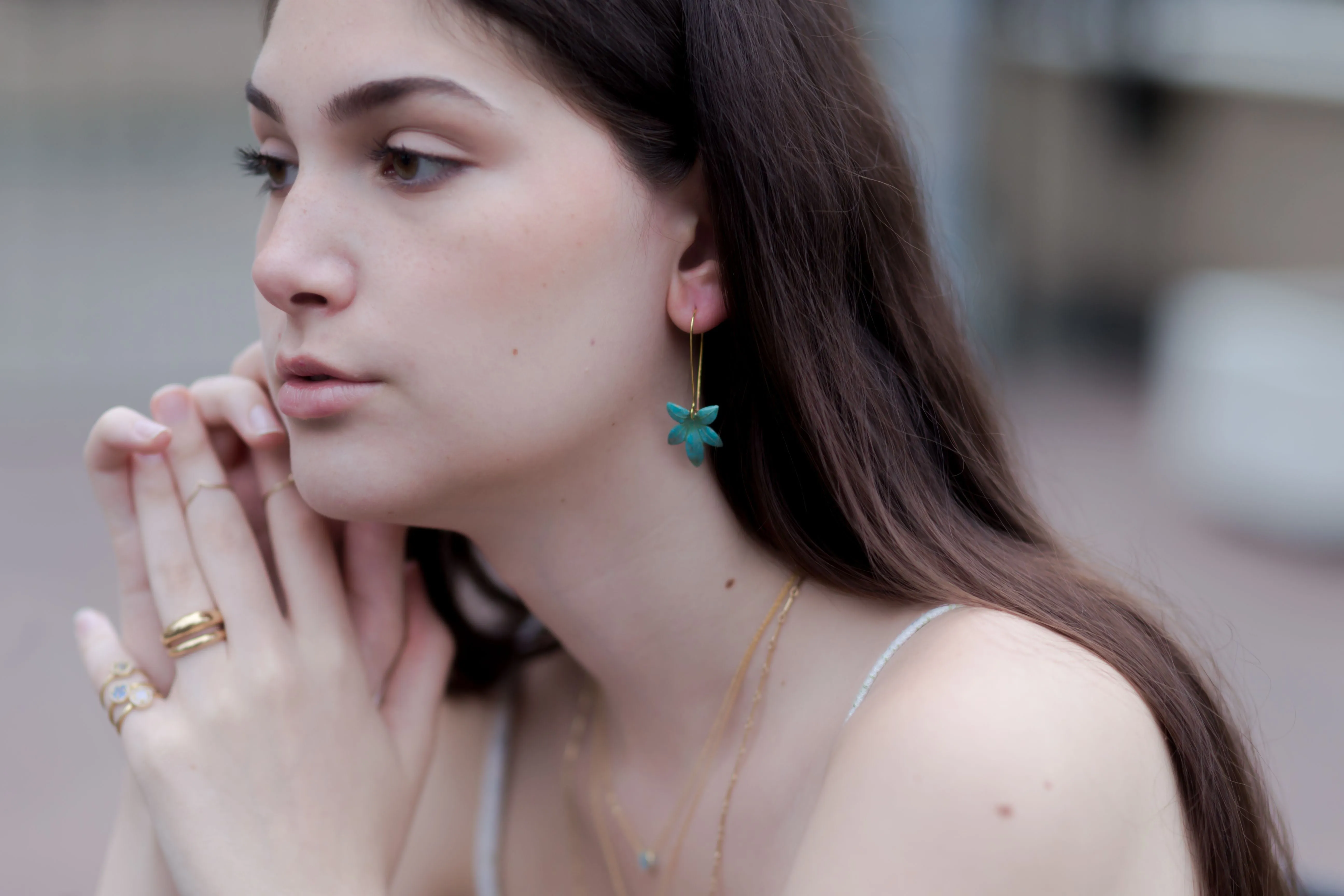 Green Leaf Gael Earrings sold by The Jewelry Edit product image thumbnail 2