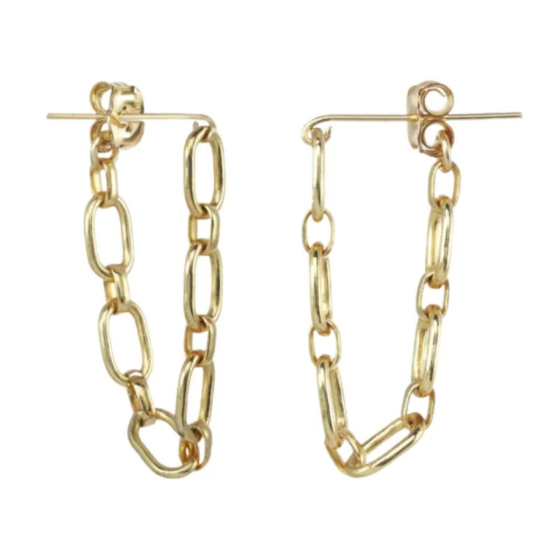 Gold Sita Hoops Earrings made by KOZAKH