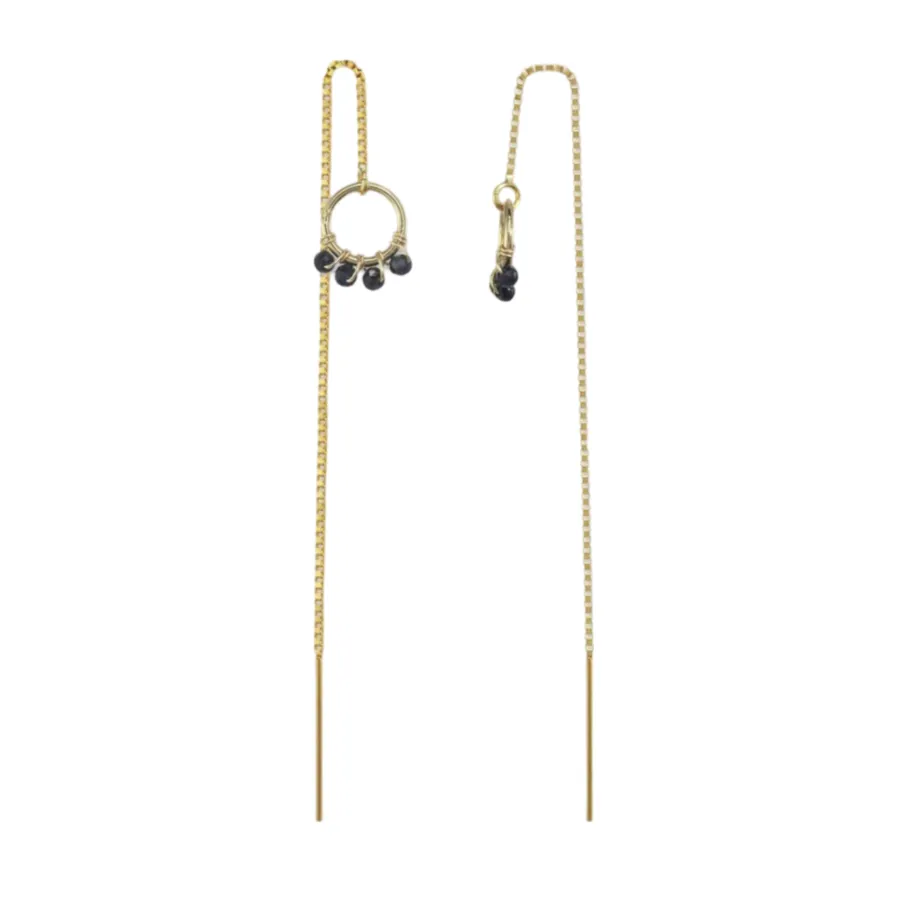 Onda Sapphire Earrings Gold sold by The Jewelry Edit