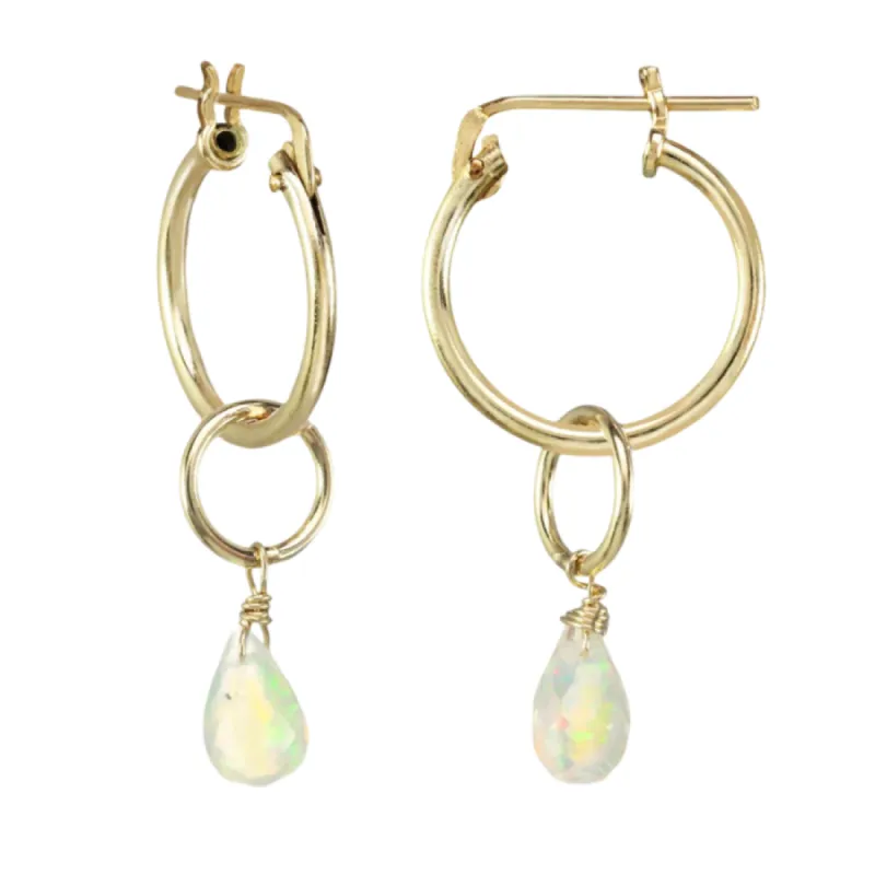 Gold Hoops Olivia Earrings sold by The Jewelry Edit