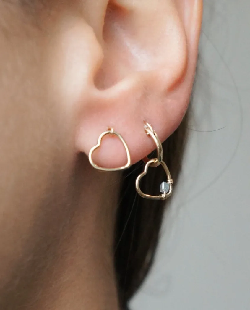 Heart-Shaped Merito Earrings sold by The Jewelry Edit product image thumbnail 4