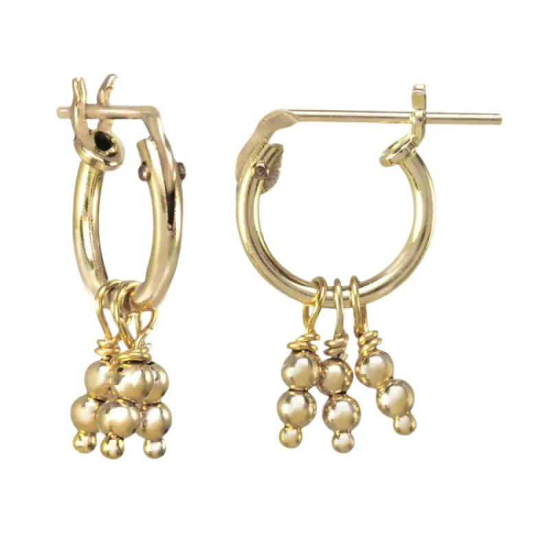 Daphne Beaded Twist Earrings made by KOZAKH