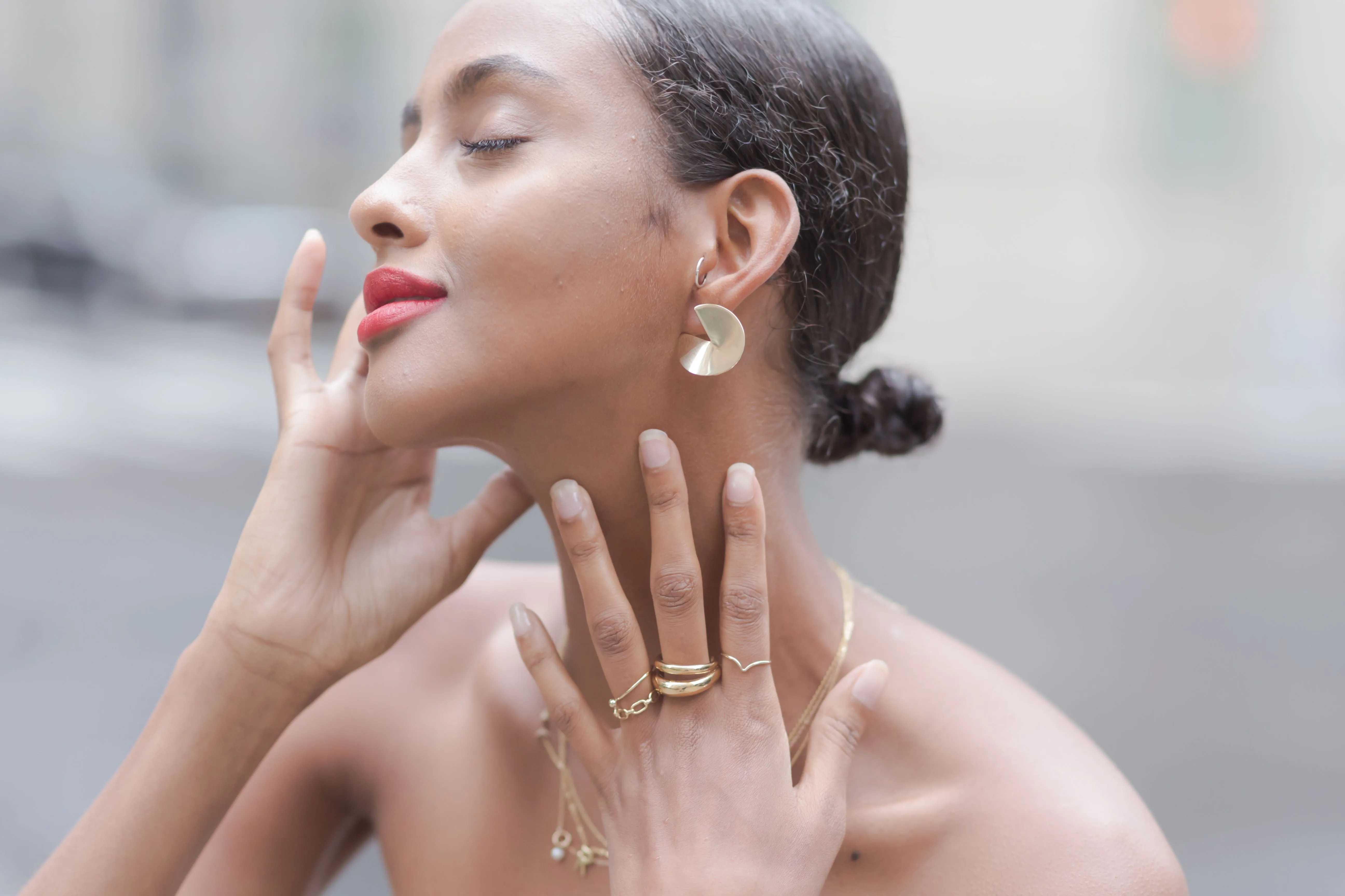 Chevron-shaped Gold Ring sold by The Jewelry Edit product image thumbnail 2