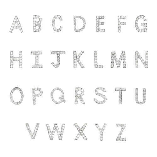 Diamond Letter Earring (Single) sold by The Jewelry Edit