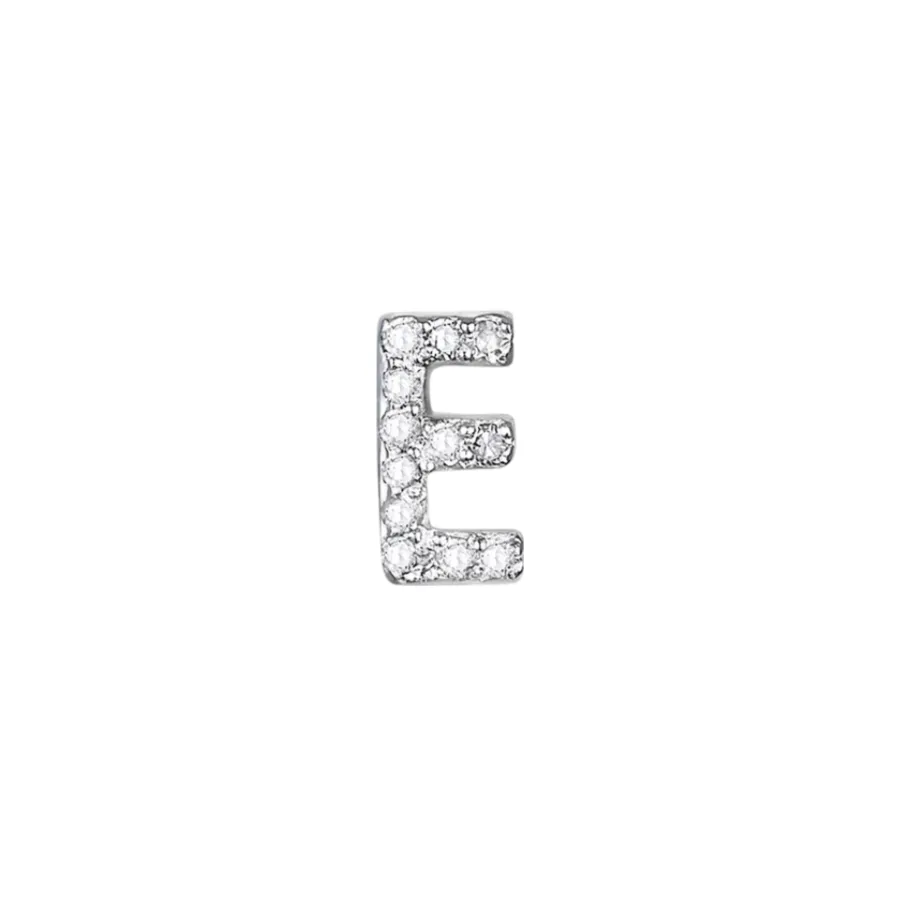 Diamond Letter Earring (Single) sold by The Jewelry Edit product image thumbnail 4