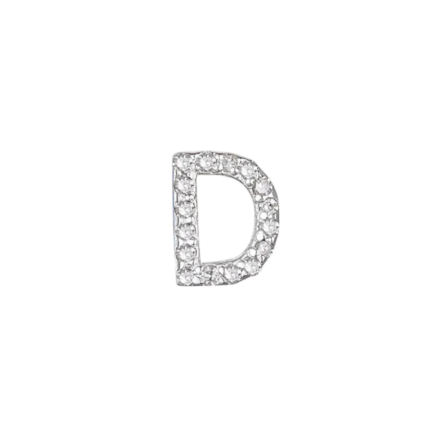 Diamond Letter Earring (Single) sold by The Jewelry Edit product image thumbnail 5
