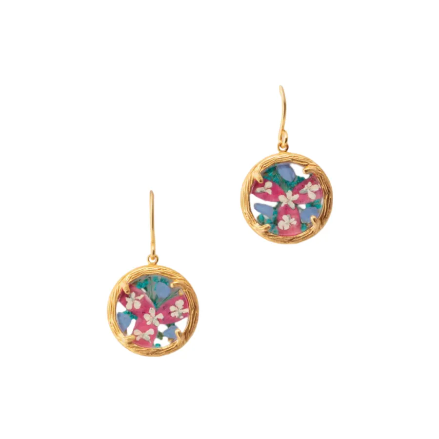 Mini Botanical Mandala Love Earrings sold by The Jewelry Edit product image thumbnail 2