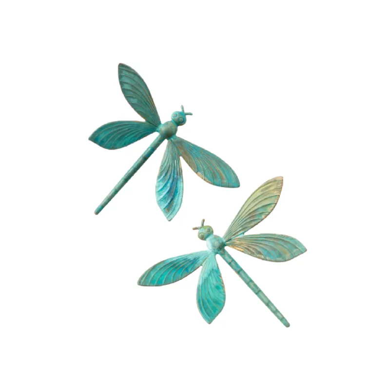 Verdigris Dragonfly Earrings sold by The Jewelry Edit