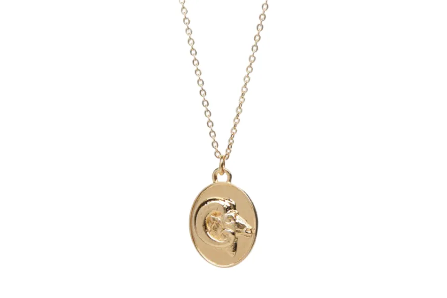 Zodiac Pendant Necklace Gold Plated sold by The Jewelry Edit