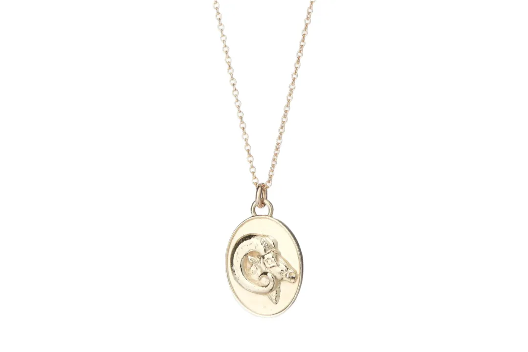 Zodiac Pendant Necklace in Gold sold by The Jewelry Edit