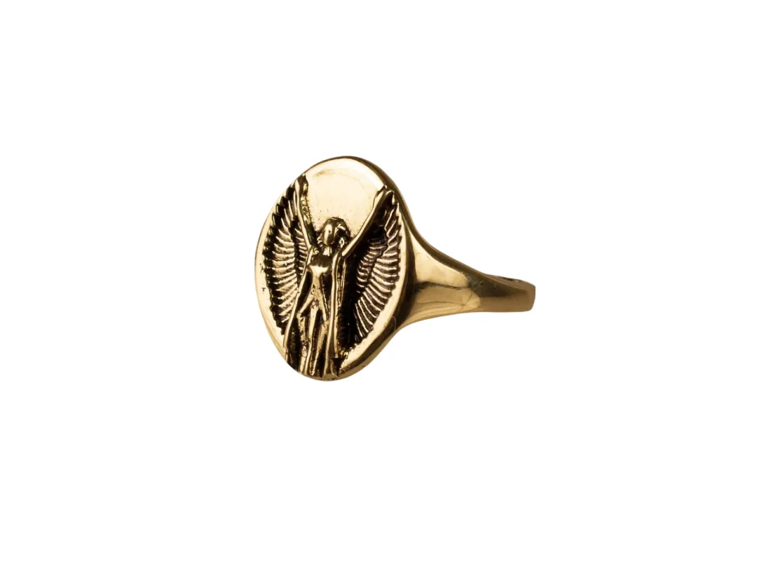 Zodiac Brass Signet Ring sold by The Jewelry Edit product image thumbnail 2
