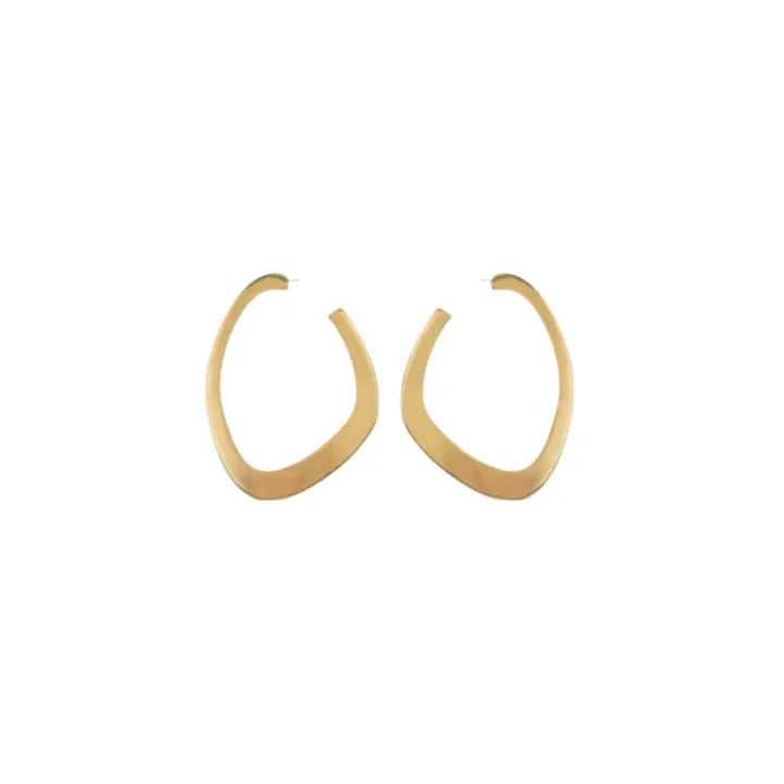 Sabi Flat Hoop Earrings sold by The Jewelry Edit