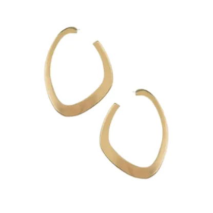Sabi Flat Hoop Earrings sold by The Jewelry Edit product image thumbnail 2