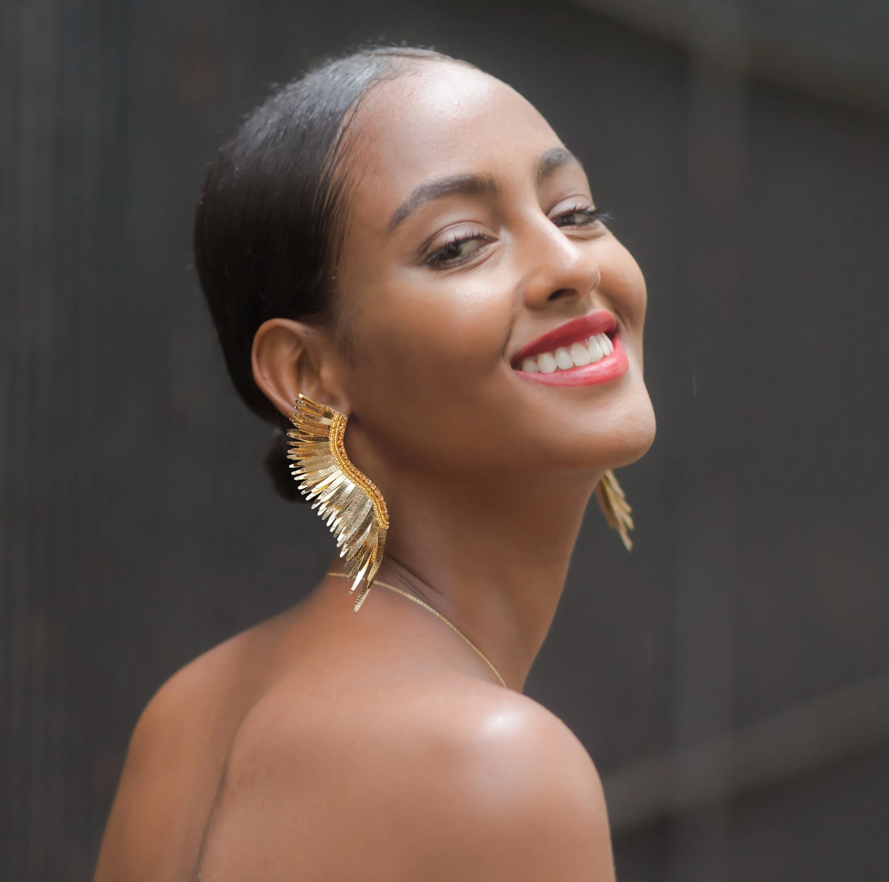 Metallic Madeline Earrings Gold sold by The Jewelry Edit product image thumbnail 2