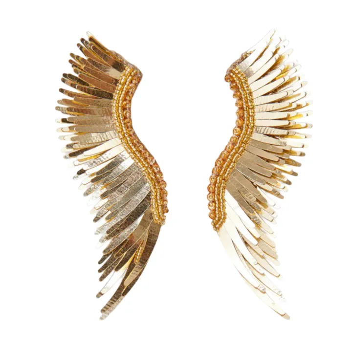 Metallic Madeline Earrings Gold sold by The Jewelry Edit