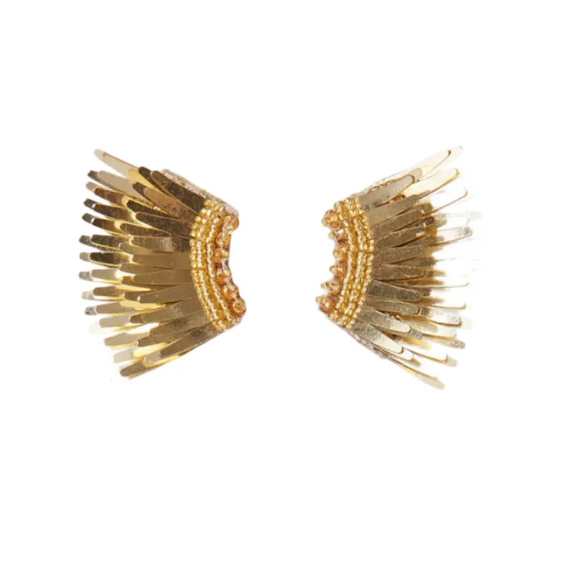 Mini Madeline Earrings Metallic Gold sold by The Jewelry Edit