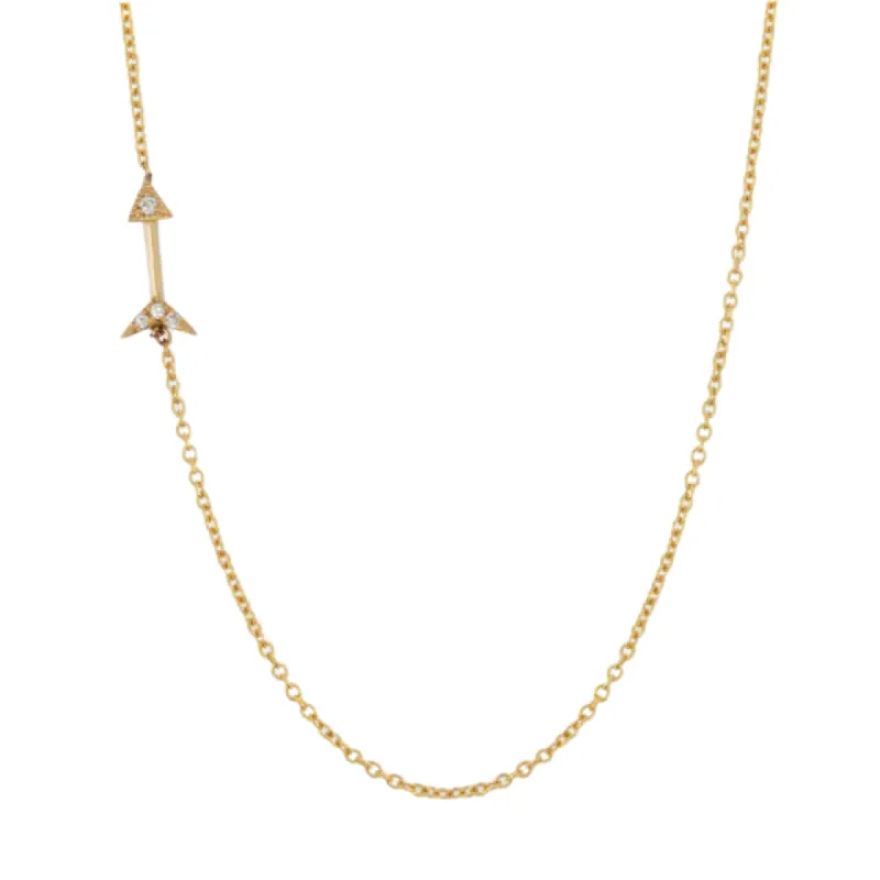 Petite Arrow Necklace sold by The Jewelry Edit