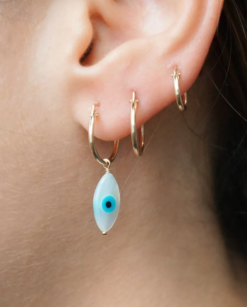 Slim Small Hoops sold by The Jewelry Edit product image thumbnail 4