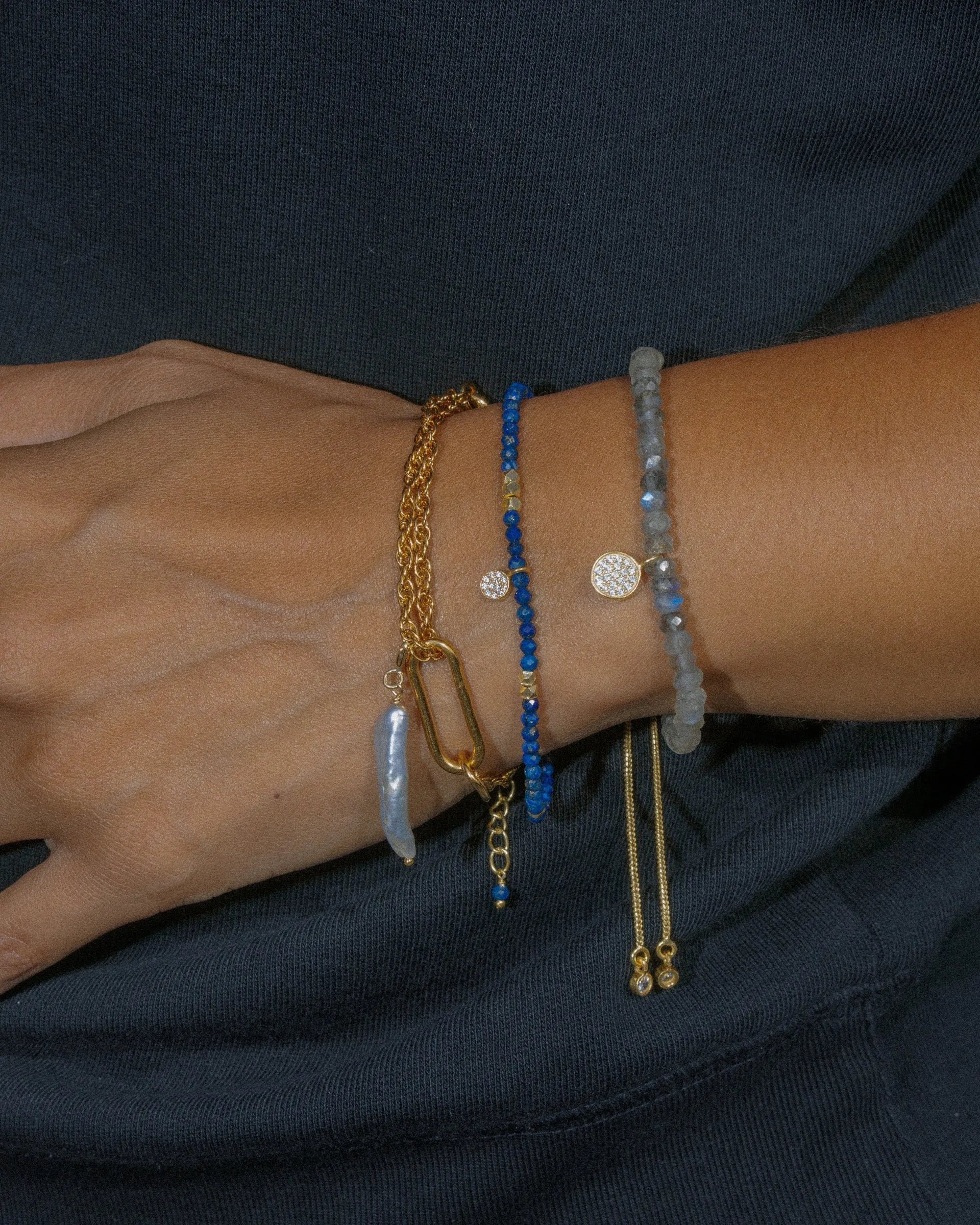 Lapis Lazuli Charm Bracelet sold by The Jewelry Edit product image thumbnail 3
