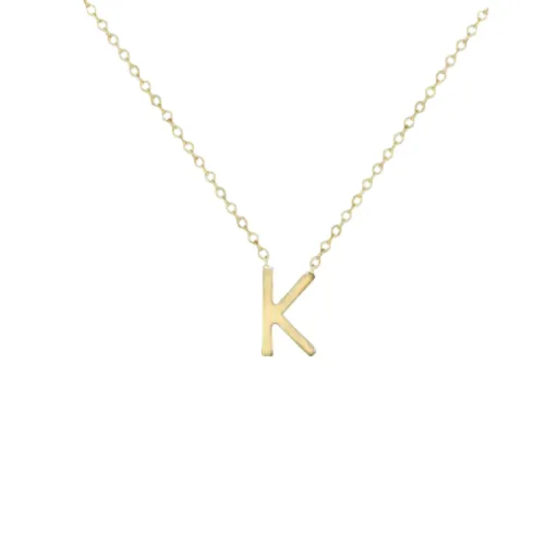 Initial Necklace in Gold Vermeil sold by The Jewelry Edit product image thumbnail 2