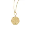 Libra Zodiac Pendant Necklace sold by The Jewelry Edit