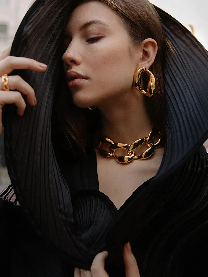 Chunky Chain Hoops sold by The Jewelry Edit product image thumbnail 2