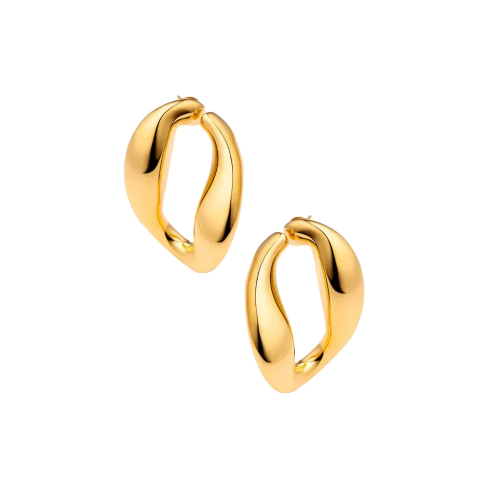 Chunky Chain Hoops sold by The Jewelry Edit