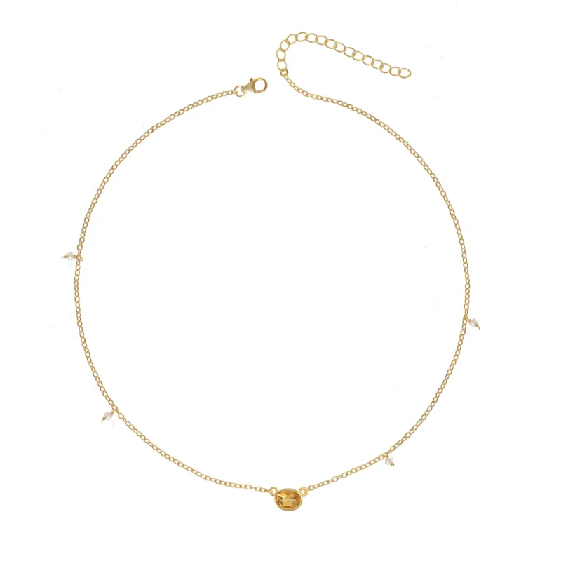 November Birthstone Necklace sold by The Jewelry Edit