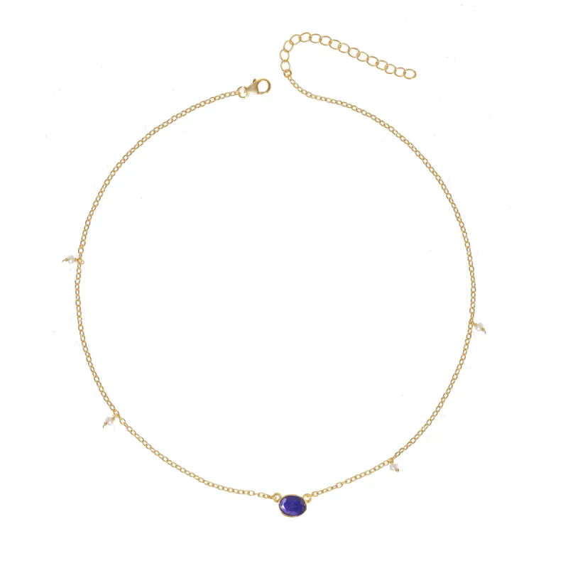 September Birthstone Necklace sold by The Jewelry Edit