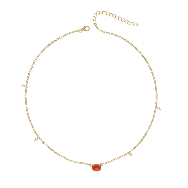 July Birthstone Necklace sold by The Jewelry Edit