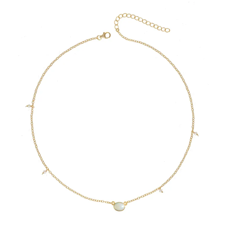 June Birthstone Necklace sold by The Jewelry Edit