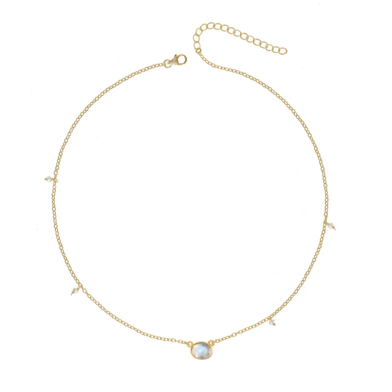 October Birthstone Necklace sold by The Jewelry Edit